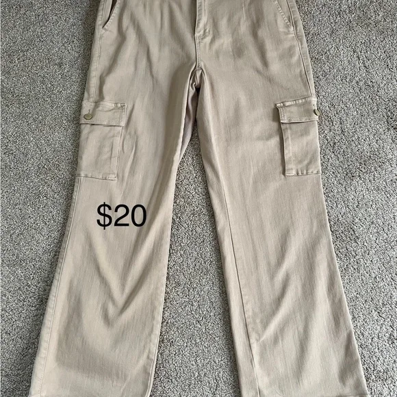 Judy Blue Women's Beige Straight Leg Jeans - Picture 1 of 4